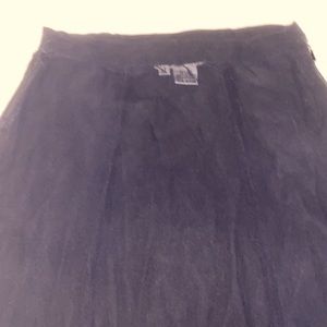 Sheer silk A-line skirt